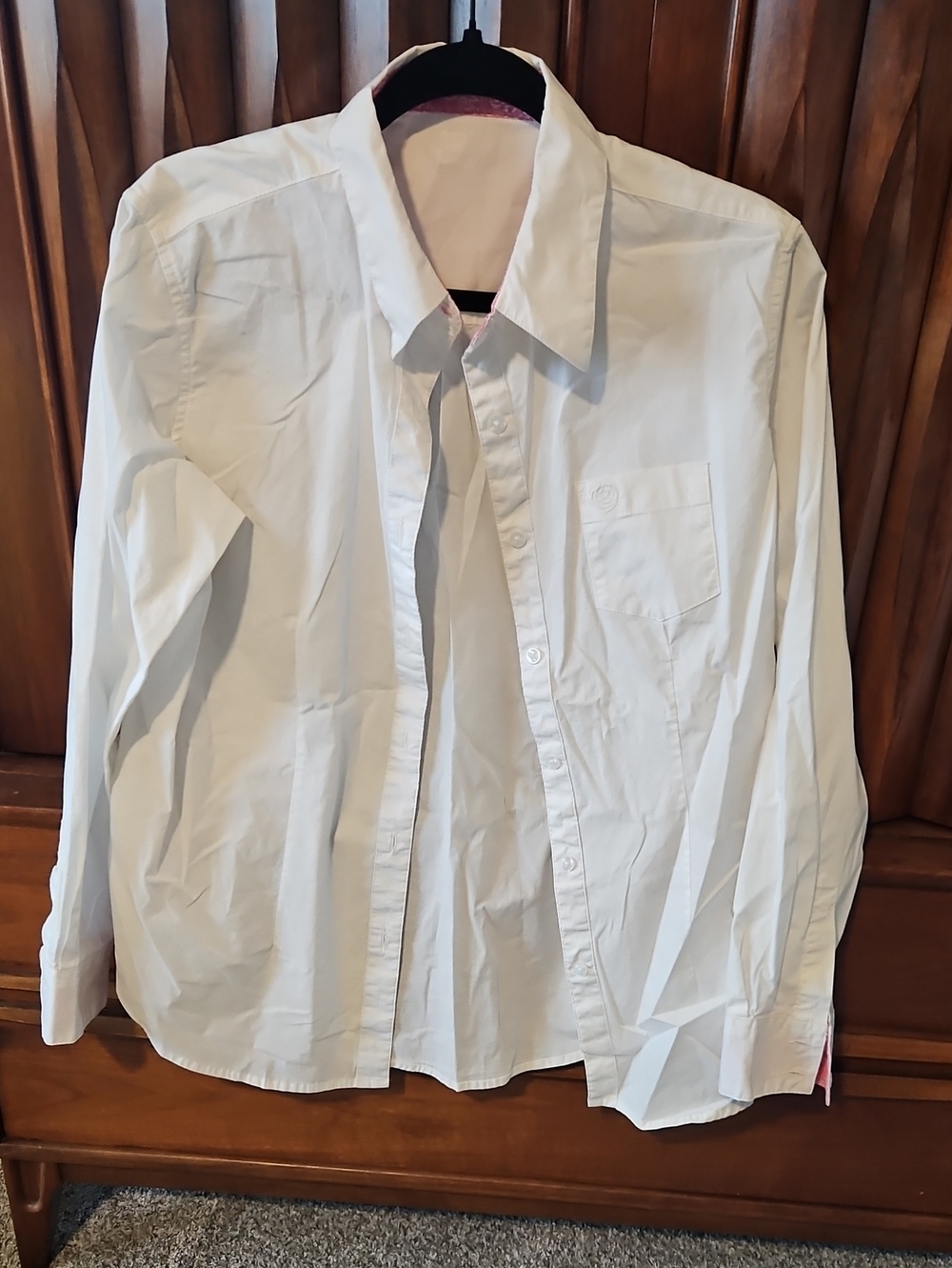 White Button-Down Women's Shirt with Classic Collar
